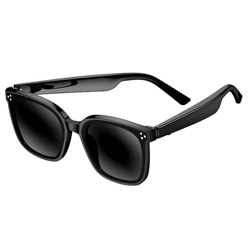 Hoco DI87 Wireless Audio Sunglasses Black Hoco DI87 wireless audio sunglasses with a black frame and dark lenses