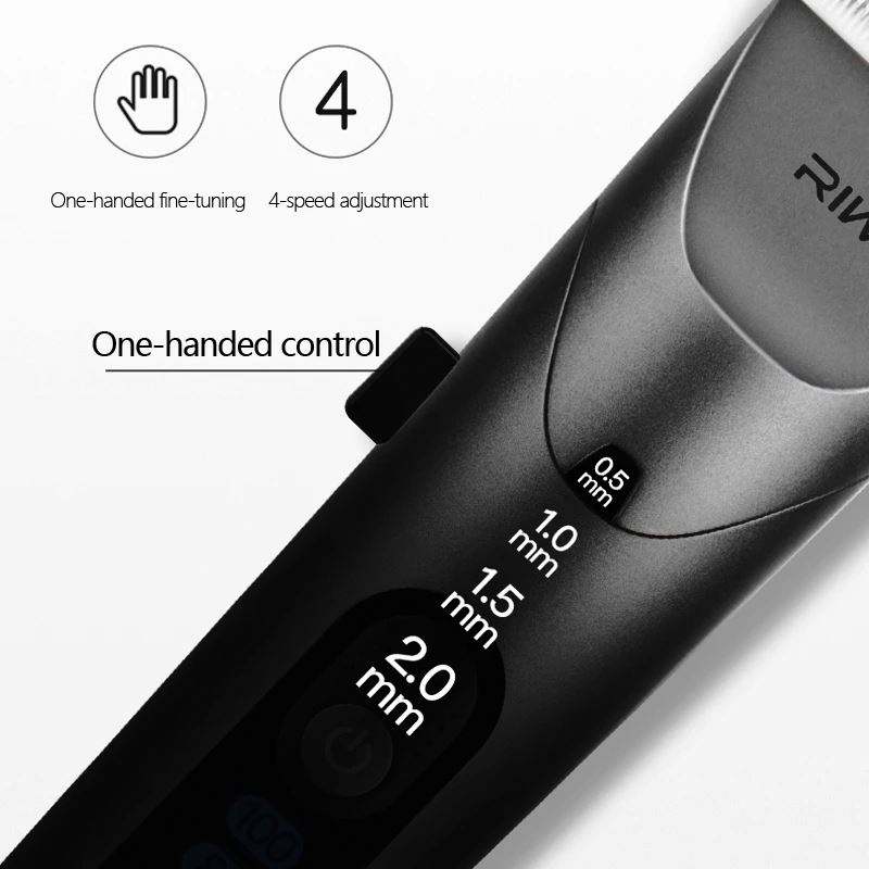 RIWA RE-6305 Hair Clipper LED display
