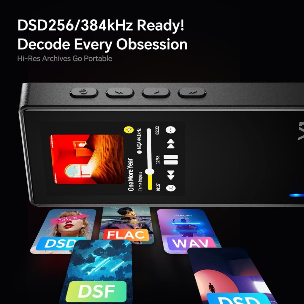 TempoTec Variations V1 Playback Screen TempoTec Variations V1 touchscreen displaying music playback information
