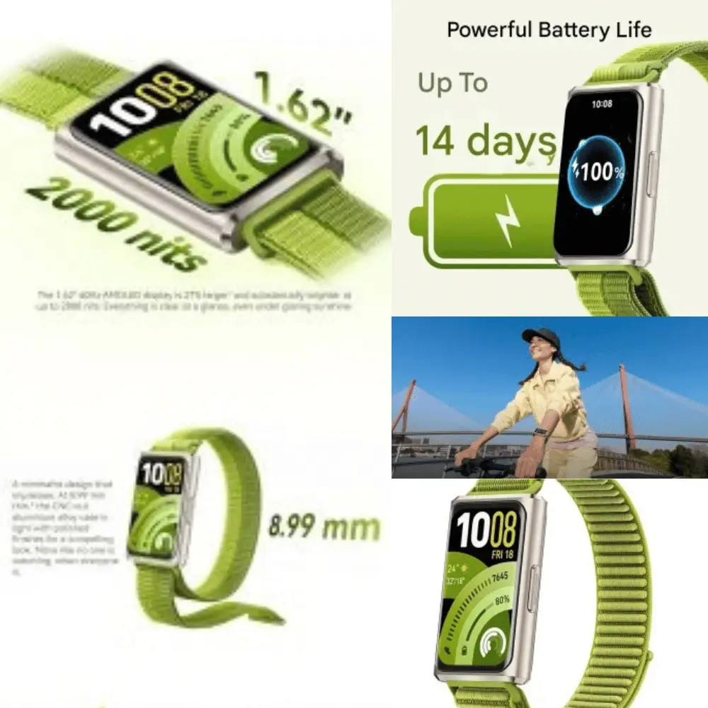HUAWEI Band 11 Pro AMOLED Display HUAWEI Band 11 Pro slim case design promotional image
