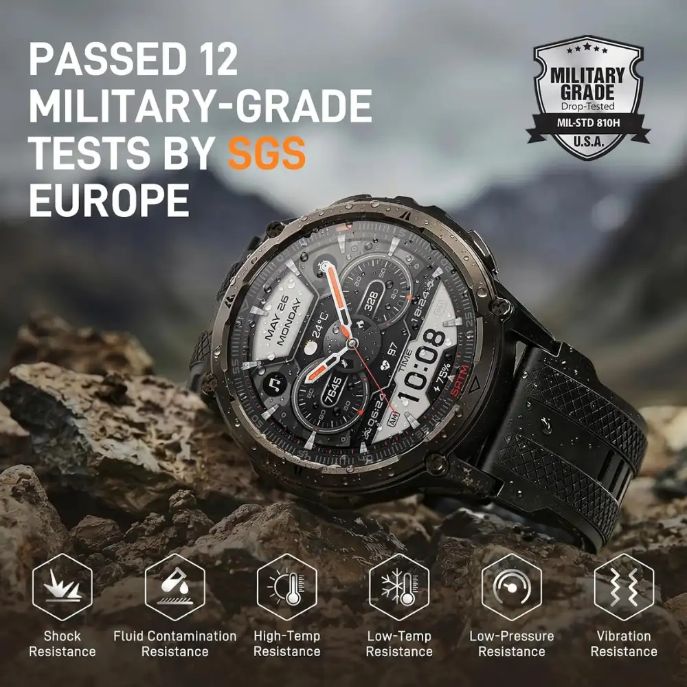 KOSPET ORB 2 Battery and Outdoor Features KOSPET ORB 2 Long Battery Life LED Flashlight and Walkie-Talkie