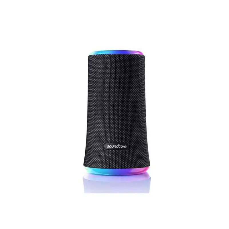 Anker Soundcore Flare 2 Portable Bluetooth Speaker Anker Soundcore Flare 2 portable Bluetooth speaker with illuminated light rings