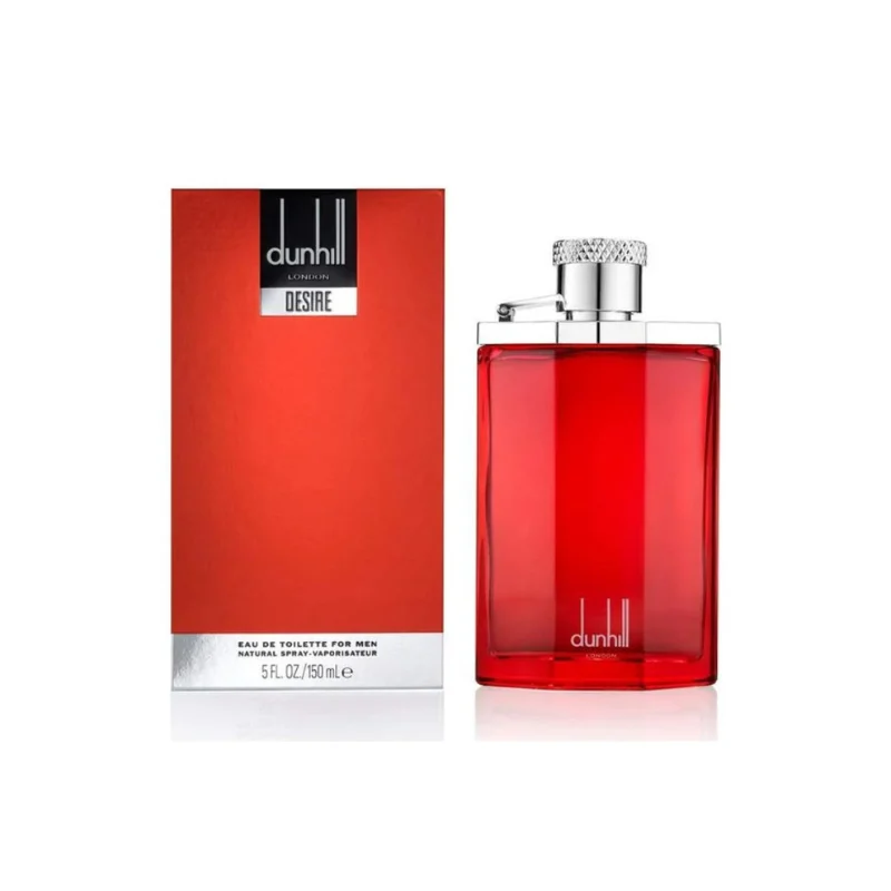 Dunhill Desire Red Bottle Close-Up Close-up of the Dunhill Desire Red Eau de Toilette bottle